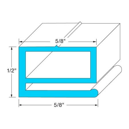 Allpoints Allpoints 74-1162 Compression Door Gasket - 24 3/4" x 26 1/4" 741162